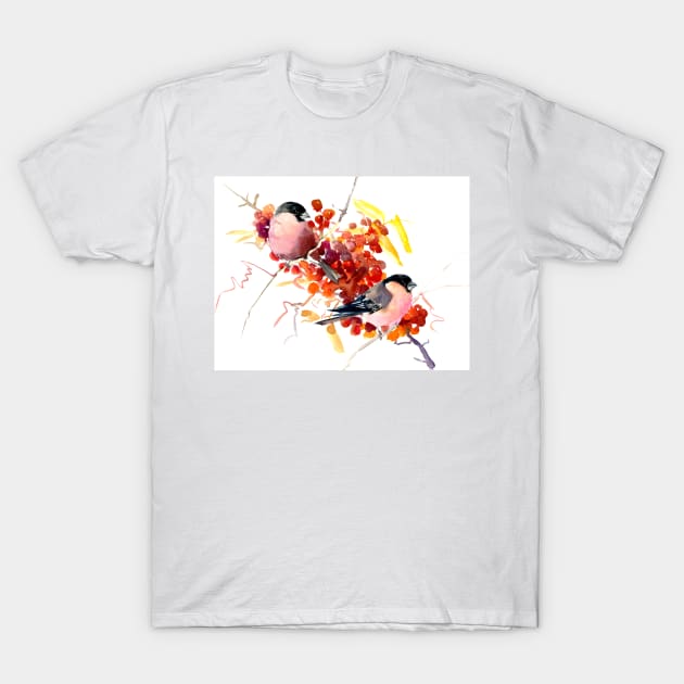 BUllfinch and the fall T-Shirt by surenart